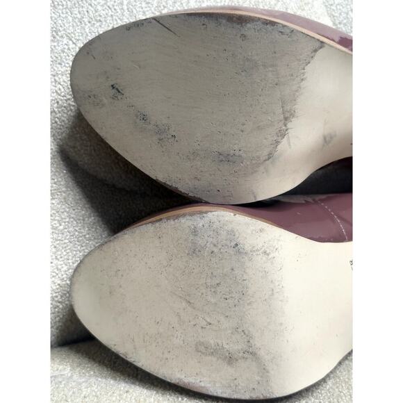 Kelsi Dagger Linzy BLUSH Mauve Soft Patent Leather Platform Heels Pumps Size 9.5 - Picture 6 of 12